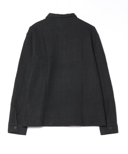 aimoha(アイモハ)の「aimoha men Textured Comfort Polo Sweater(スウェット・メンズ・ブラック/オフホワイト/ダークグレー・MEDIUM/LARGE/X-LARGE/XX-LARGE/XXX-LARGE)」の4枚目の写真