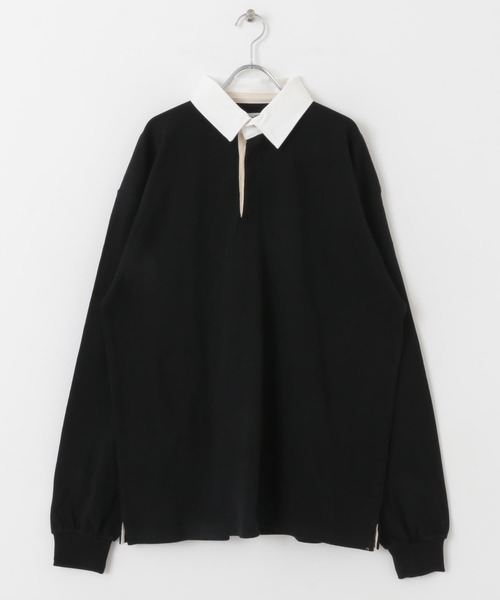 URBAN RESEARCH Sonny Label（アーバンリサーチサニーレーベル）の「TRIPLE CROWN　ラグビーポロシャツ（ポロシャツ・レディース・ナチュラル/ベージュ系その他/ブラック・MEDIUM）」の17枚目の写真