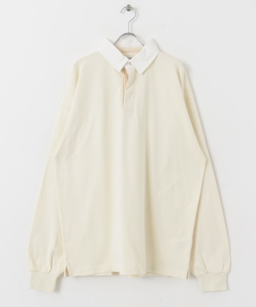 URBAN RESEARCH Sonny Label（アーバンリサーチサニーレーベル）の「TRIPLE CROWN　ラグビーポロシャツ（ポロシャツ・レディース・ナチュラル/ベージュ系その他/ブラック・MEDIUM）」の19枚目の写真