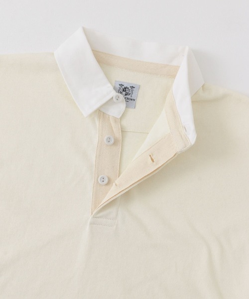 URBAN RESEARCH Sonny Label（アーバンリサーチサニーレーベル）の「TRIPLE CROWN　ラグビーポロシャツ（ポロシャツ・レディース・ナチュラル/ベージュ系その他/ブラック・MEDIUM）」の20枚目の写真