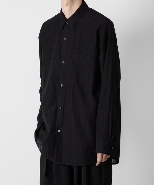 ストライプ レノクロス L/S シャツ / STRIPE LENO CLOTH L/S SHIRT