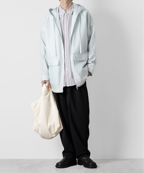 新品未使用【LENO】ストライプシャツ ATTACHMENT シャツ ストライプ レノクロス L/S / STRIPE LENO