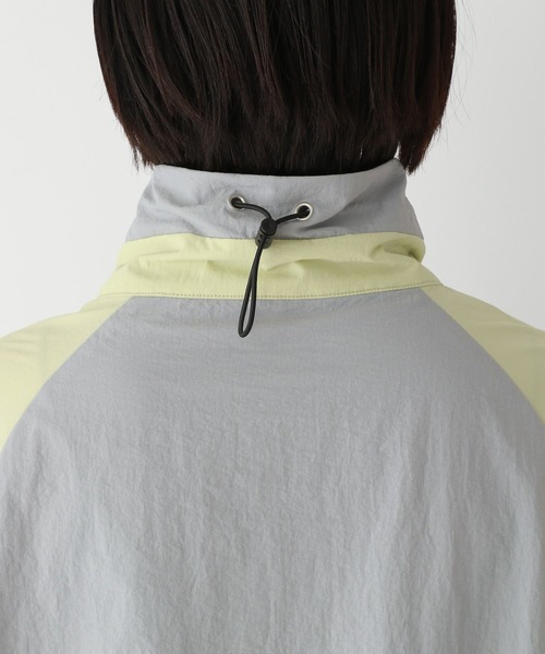 RAGEBLUE（レイジブルー）の「ルーズシルエット/配色ナイロンハーフジップ（スウェット・レディース・グレー/ブルー・FREE）」の17枚目の写真
