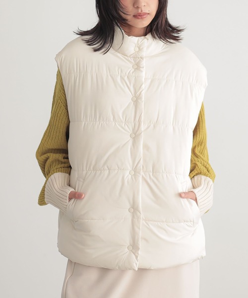 n'OrLABEL（ノアールレーベル）の「『中綿ベスト』（ベスト・レディース・アイボリー/ブラック/テラコッタ/チャコール・1/2）」の2枚目の写真