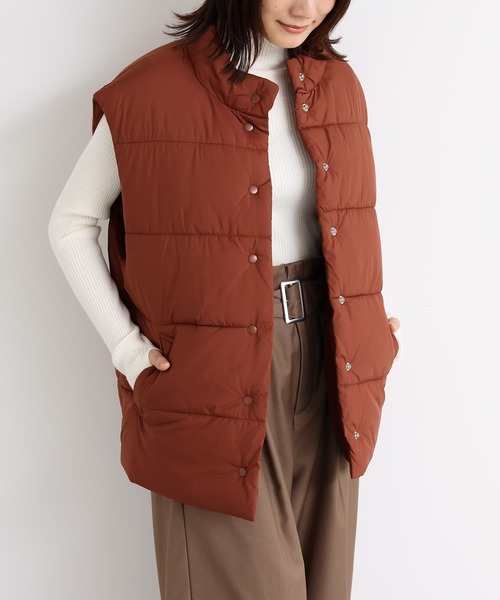 n'OrLABEL（ノアールレーベル）の「『中綿ベスト』（ベスト・レディース・アイボリー/ブラック/テラコッタ/チャコール・1/2）」の4枚目の写真