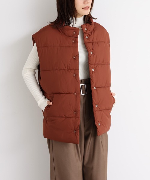 n'OrLABEL（ノアールレーベル）の「『中綿ベスト』（ベスト・レディース・アイボリー/ブラック/テラコッタ/チャコール・1/2）」の6枚目の写真