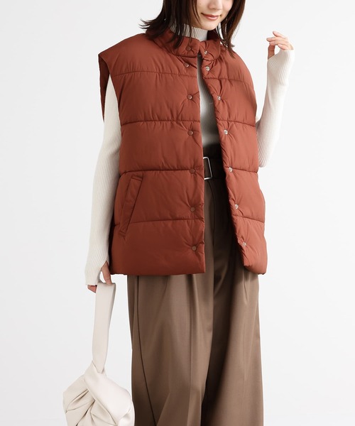 n'OrLABEL（ノアールレーベル）の「『中綿ベスト』（ベスト・レディース・アイボリー/ブラック/テラコッタ/チャコール・1/2）」の7枚目の写真