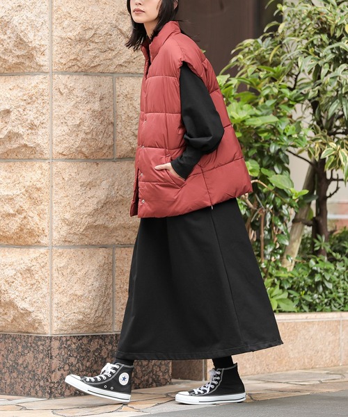 n'OrLABEL（ノアールレーベル）の「『中綿ベスト』（ベスト・レディース・アイボリー/ブラック/テラコッタ/チャコール・1/2）」の21枚目の写真