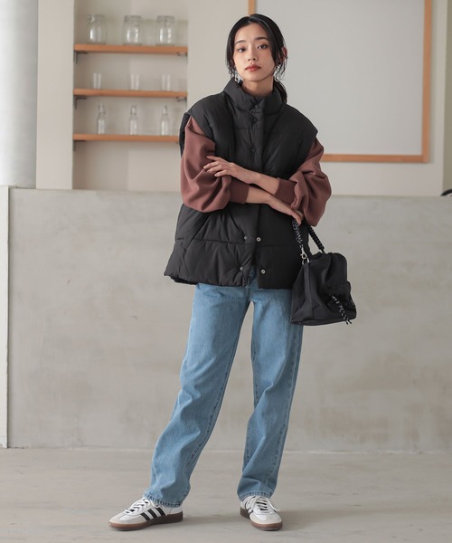 n'OrLABEL（ノアールレーベル）の「『中綿ベスト』（ベスト・レディース・アイボリー/ブラック/テラコッタ/チャコール・1/2）」の19枚目の写真