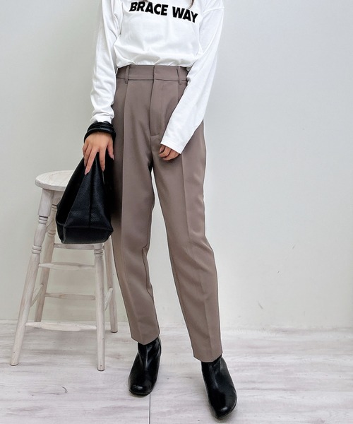 INGNI(イング)の「テーパードパンツ/A(スラックス・レディース・ブラック/ブラウン/グレー/ボルドー・S/M/L)」の8枚目の写真