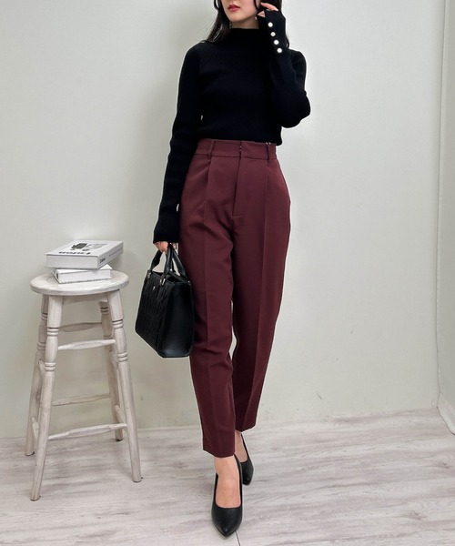 INGNI(イング)の「テーパードパンツ/A(スラックス・レディース・ブラック/ブラウン/グレー/ボルドー・S/M/L)」の15枚目の写真