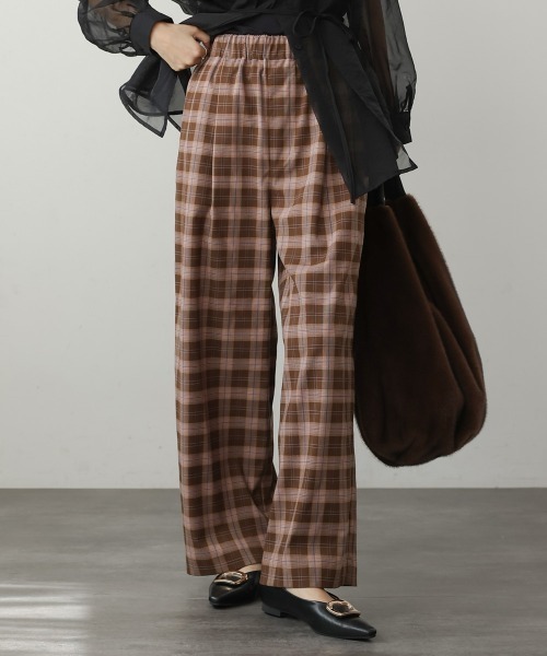 Bou Jeloud(ブージュルード)の「ストレッチゆるテーパードパンツ(その他パンツ・レディース・ブラック/ブラウン・38)」の1枚目の写真