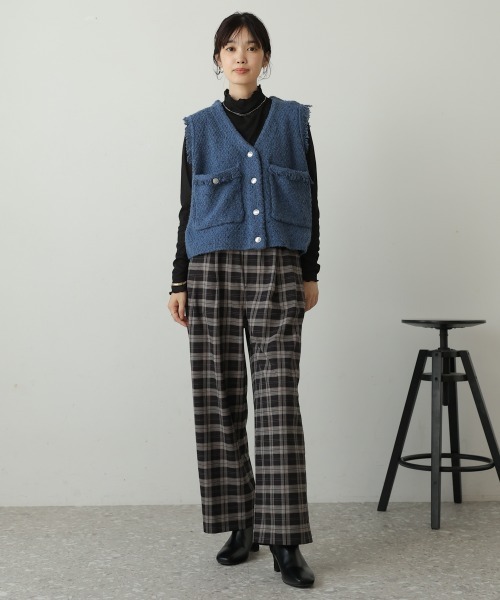 Bou Jeloud(ブージュルード)の「ストレッチゆるテーパードパンツ(その他パンツ・レディース・ブラック/ブラウン・38)」の6枚目の写真