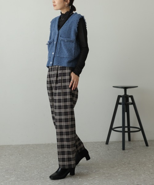 Bou Jeloud(ブージュルード)の「ストレッチゆるテーパードパンツ(その他パンツ・レディース・ブラック/ブラウン・38)」の8枚目の写真