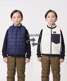 リバーシブル ダウンベスト キッズ リバーシブルダウンベスト(90cm 紺): キッズ - ナルミヤ
