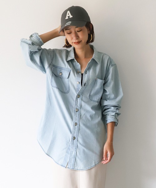 AMERICANA（アメリカーナ）の「【AMERICANA】別注-"A" ロゴワッペンCAP（キャップ・レディース・ネイビー/ダークグリーン/チャコールグレー/ワインレッド・FREE）」の6枚目の写真