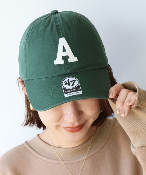 AMERICANA（アメリカーナ）の「【AMERICANA】別注-"A" ロゴワッペンCAP（キャップ・レディース・ネイビー/ダークグリーン/チャコールグレー/ワインレッド・FREE）」の12枚目の写真