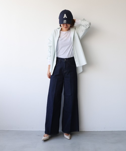 AMERICANA（アメリカーナ）の「【AMERICANA】別注-"A" ロゴワッペンCAP（キャップ・レディース・ネイビー/ダークグリーン/チャコールグレー/ワインレッド・FREE）」の20枚目の写真