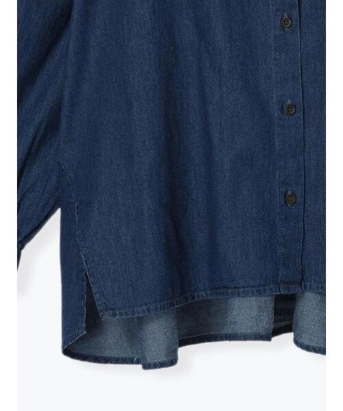 Samansa Mos2（サマンサ モスモス）の「【UV CUT】柄アソートシャツ（シャツ/ブラウス・レディース・グリーン/レッド/キナリ/ブルー/チャコールグレー・F）」の7枚目の写真