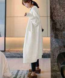 ロングニットカーディガン