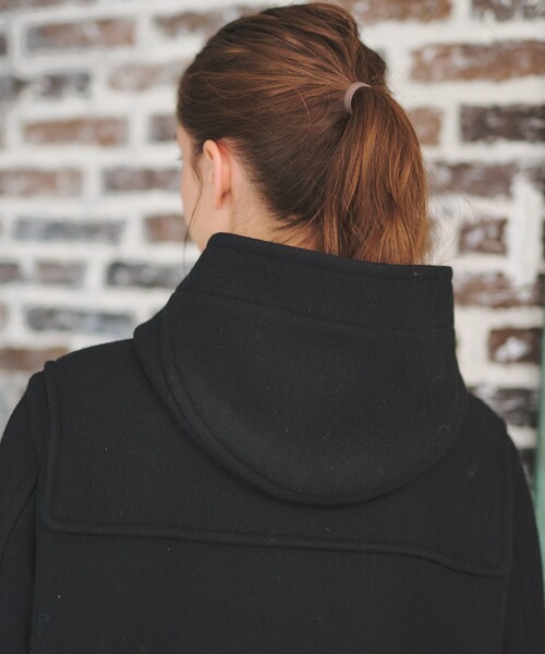 DRESSTERIOR（ドレステリア）の「【ウール混/大人カジュアル】ジロンラムメルトンダッフルコート（ダッフルコート・レディース・ダークパープル/ブラック/パープル系4・34/38/36）」の14枚目の写真