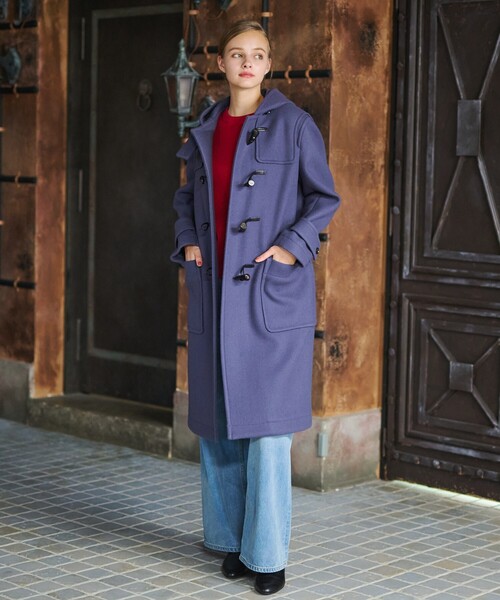 セール】【ウール混/大人カジュアル】ジロンラムメルトンダッフル  