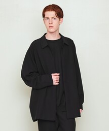 ユナイテッドアローズ＆サンズ　ダイスケオバナ　シャツジャケット　ブラック ユナイテッドアローズ＆サンズ ダイスケオバナ シャツジャケット