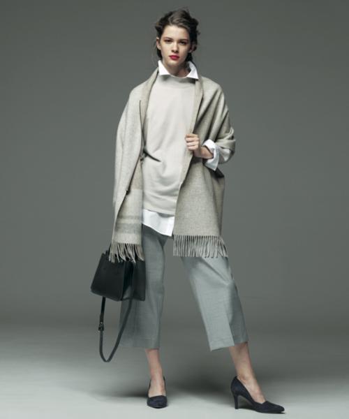 23区(ニジュウサンク)の「【VERY11月号掲載商品】リバーシブルZipストール(ストール/ショール・レディース・ベージュ系1/グレー系1/ネイビー系1・F)」の1枚目の写真