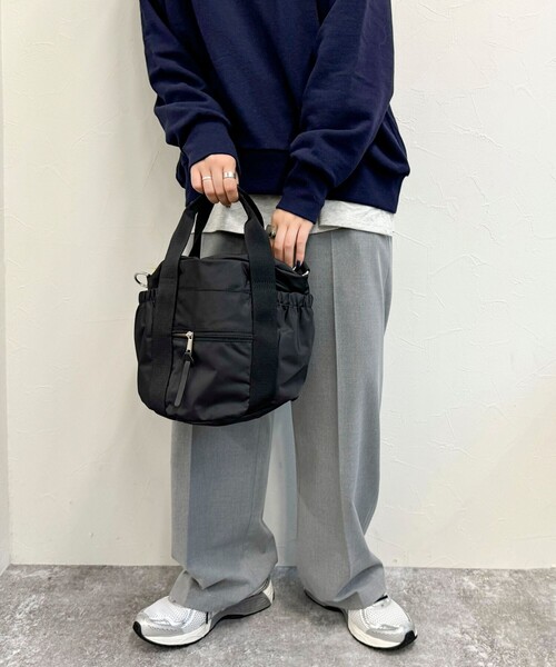 fredy emue（フレディエミュ）の「ドローコードナイロントートバック（ショルダーバッグ・レディース・ベージュ/オリーブ/ブラック・FREE）」の14枚目の写真