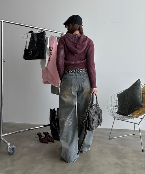 SHAGGIE（シャギー）の「バレルデニムパンツ（デニムパンツ・レディース・ブルー・LARGE/MEDIUM/SMALL/X-LARGE）」の7枚目の写真