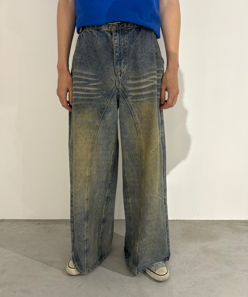 SHAGGIE（シャギー）の「バレルデニムパンツ（デニムパンツ・レディース・ブルー・LARGE/MEDIUM/SMALL/X-LARGE）」の8枚目の写真