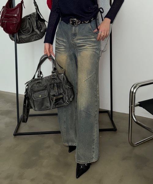 SHAGGIE（シャギー）の「バレルデニムパンツ（デニムパンツ・レディース・ブルー・LARGE/MEDIUM/SMALL/X-LARGE）」の20枚目の写真