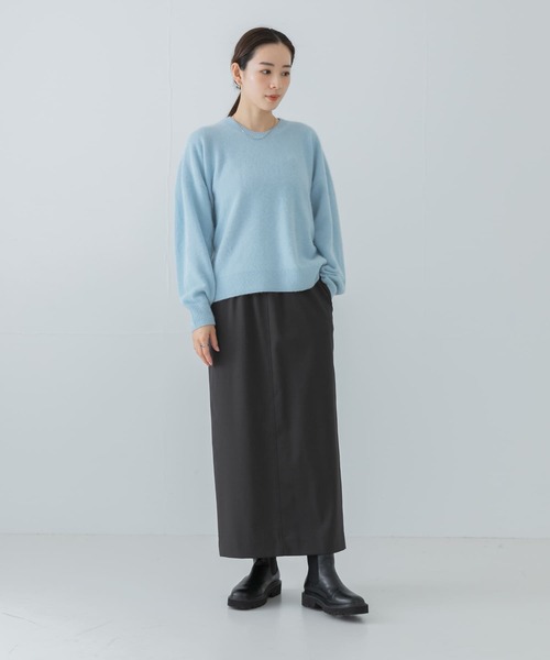 URBAN RESEARCH(アーバンリサーチ)の「FOX/CASHMEREクルーネックニット(ニット/セーター・レディース・ブルー系その他/ライトグレー/チャコールグレー・FREE)」の16枚目の写真