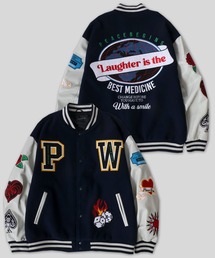 SITRY（シトリー）の「Varsity Jacket/オーバーサイズ メルトン スタジャン ブルゾン（スタジャン・レディース）」