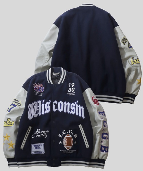 Style Eyes BELMONT Virsity Jacket スタジャン Style Eyes BELMONT Virsity Jacket スタジャン