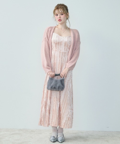 TITTY&CO.（ティティーアンドコー）の「レースキャミワンピ＆カーデ