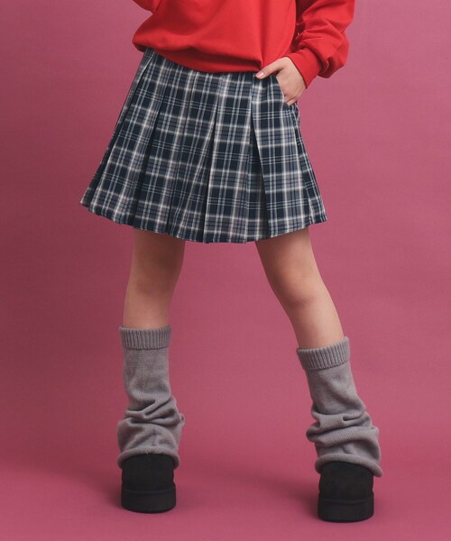 PINK-latte（ピンクラテ）の「◆毎日穿きたい！プリーツスカート（スカート・キッズ・ネイビー系1/ベージュ系その他4/ブラック・16/14/13/15 ）」の3枚目の写真