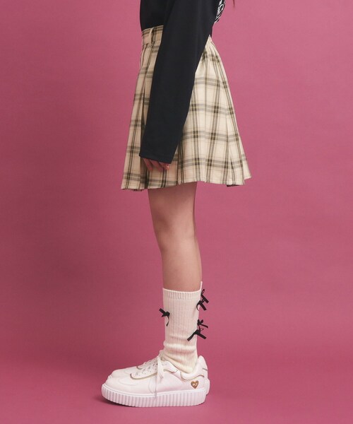 PINK-latte（ピンクラテ）の「◆毎日穿きたい！プリーツスカート（スカート・キッズ・ネイビー系1/ベージュ系その他4/ブラック・16/14/13/15 ）」の5枚目の写真