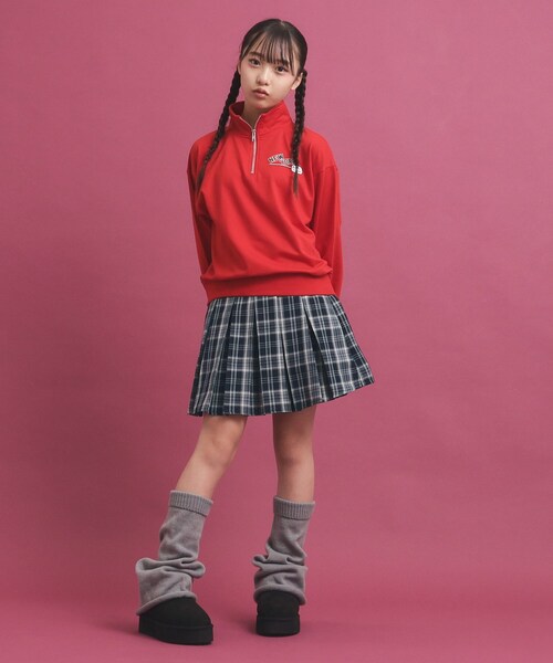 PINK-latte（ピンクラテ）の「◆毎日穿きたい！プリーツスカート（スカート・キッズ・ネイビー系1/ベージュ系その他4/ブラック・16/14/13/15 ）」の16枚目の写真