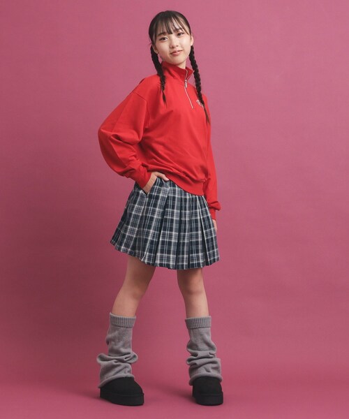 PINK-latte（ピンクラテ）の「◆毎日穿きたい！プリーツスカート（スカート・キッズ・ネイビー系1/ベージュ系その他4/ブラック・16/14/13/15 ）」の17枚目の写真