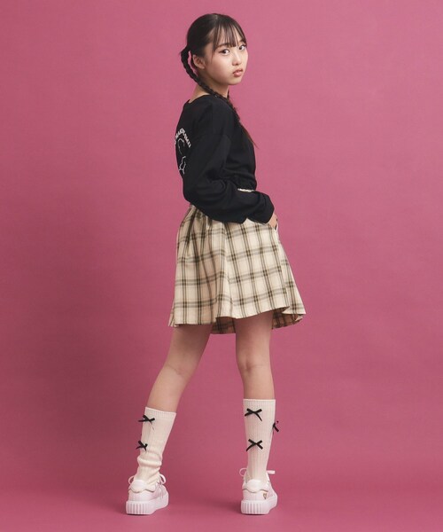 PINK-latte（ピンクラテ）の「◆毎日穿きたい！プリーツスカート（スカート・キッズ・ネイビー系1/ベージュ系その他4/ブラック・16/14/13/15 ）」の21枚目の写真