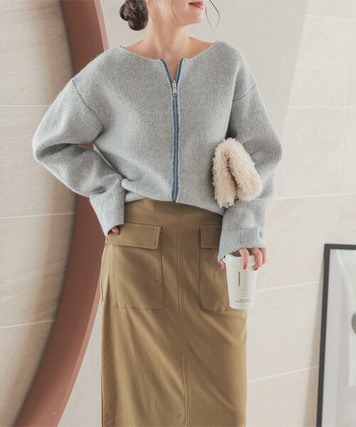 セール】選べる2タイプ 配色ニット（ニット/セーター）｜KOBE LETTUCE