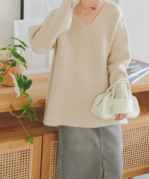 セール】選べる2タイプ 配色ニット（ニット/セーター）｜KOBE LETTUCE