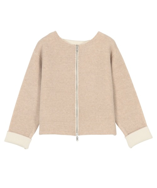 KOBE LETTUCE（コウベレタス）の「選べる2タイプ 配色ニット（ニット/セーター・レディース・グレー系/ベージュ系1/ベージュ系/ピンク系/グレー系1/ピンク系1・M/M1）」の20枚目の写真