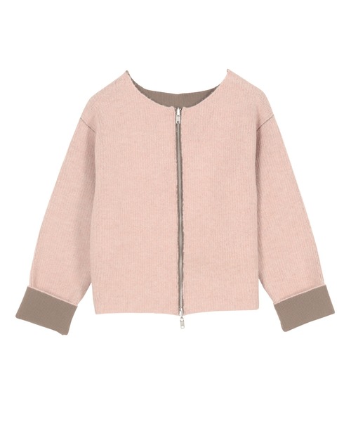 KOBE LETTUCE（コウベレタス）の「選べる2タイプ 配色ニット（ニット/セーター・レディース・グレー系/ベージュ系1/ベージュ系/ピンク系/グレー系1/ピンク系1・M/M1）」の22枚目の写真