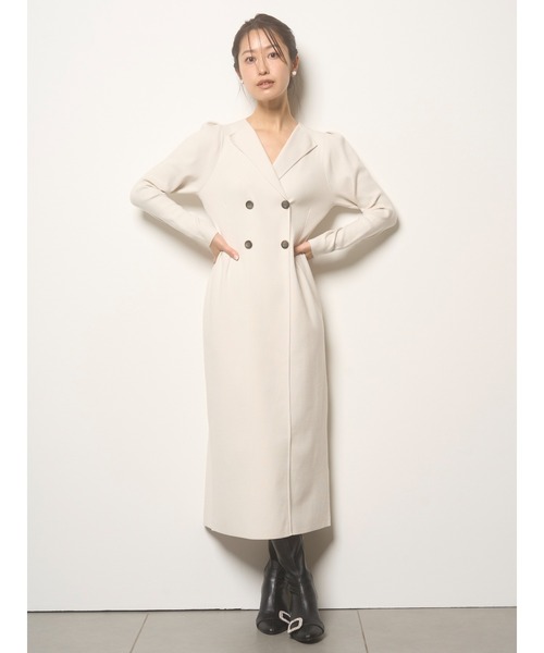 CELFORD（セルフォード）の「トレンチ風ニットタイトワンピース