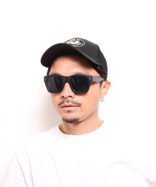 ANCHOR(アンカー)の「ワイドフレームサングラス(メガネ・メンズ・ブラック/レオパード/スモークグレー/ブラウン・FREE)」の10枚目の写真