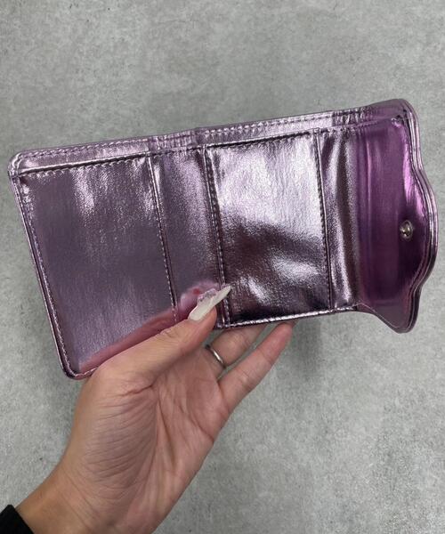 WEGO（ウィゴー）の「WEGO/フラワーレターミニウォレット（財布・レディース・シルバー/ピンク/ブラック/ブラック系その他/ライトピンク/ホワイト・FREE）」の17枚目の写真