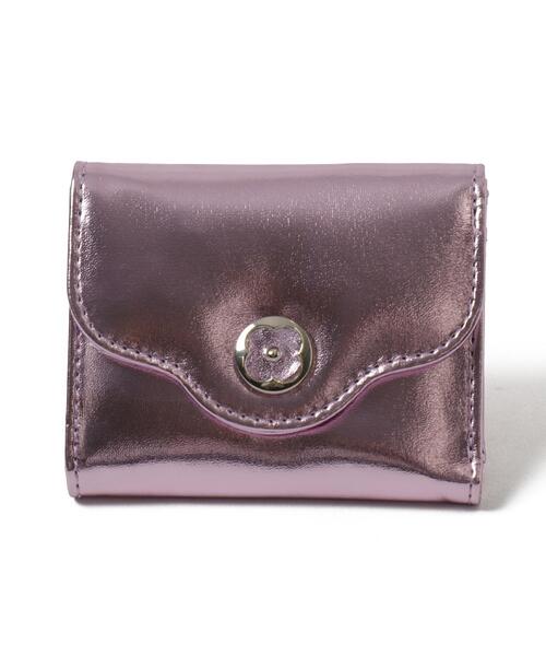 WEGO（ウィゴー）の「WEGO/フラワーレターミニウォレット（財布・レディース・シルバー/ピンク/ブラック/ブラック系その他/ライトピンク/ホワイト・FREE）」の10枚目の写真