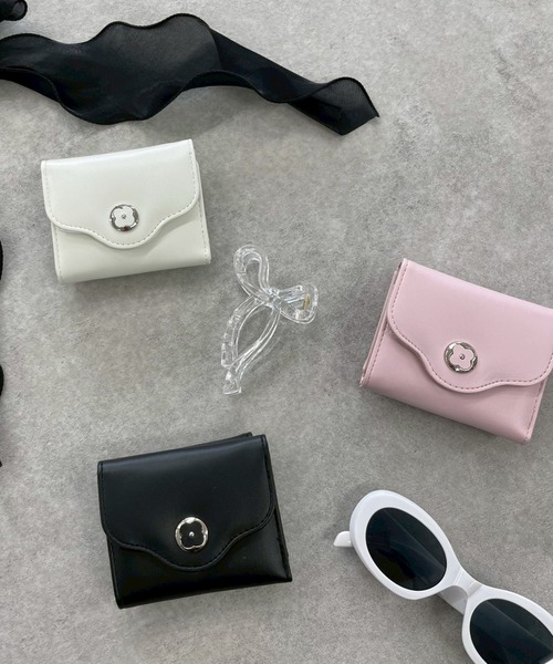 WEGO（ウィゴー）の「WEGO/フラワーレターミニウォレット（財布・レディース・シルバー/ピンク/ブラック/ブラック系その他/ライトピンク/ホワイト・FREE）」の21枚目の写真